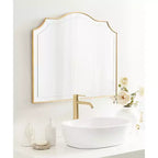 Specchio da Parete Ad Arco Hollyn – Oro, 31,5" x 27,5"