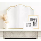Specchio da Parete Ad Arco Hollyn – Oro, 31,5" x 27,5"