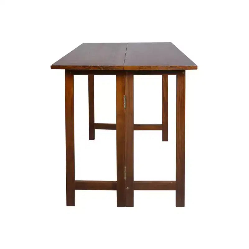 Consolle/Tavolo da pranzo in legno massello con piano a ribalta