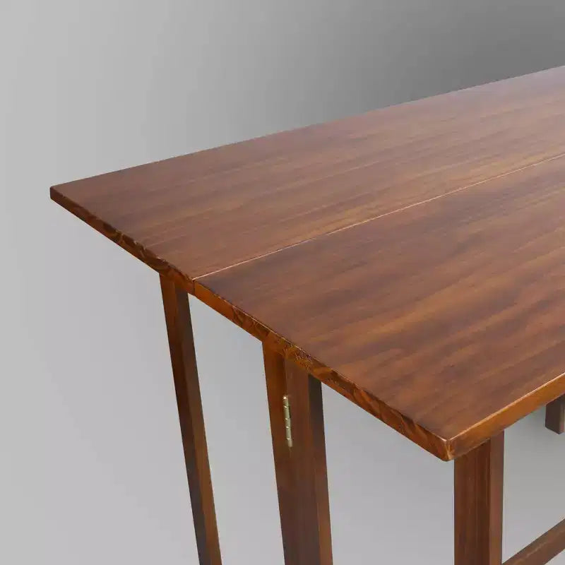 Consolle/Tavolo da pranzo in legno massello con piano a ribalta