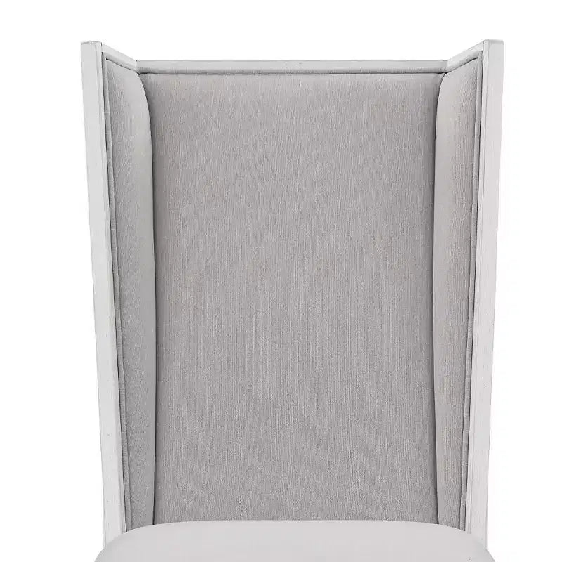 Sedia da pranzo laterale rivestita in lino con struttura in legno – Set da 2
