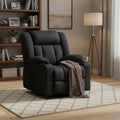 COMHOMA Massage Power Recliner Chair Heated Rocker 360 Swiveling Sofa Black
