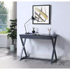 Tavolo consolle da 42" con cassetto portaoggetti – Grigio antracite