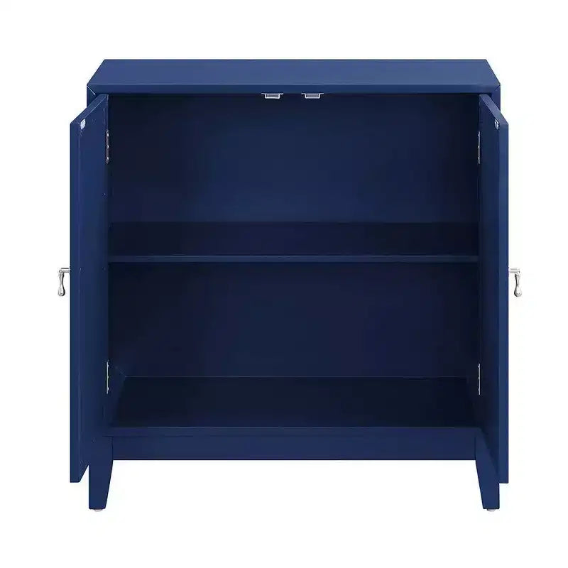 Consolle da 32" con Ante a Specchio – Blu