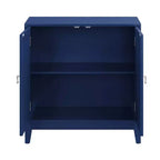 Tavolo consolle da 32" con ante a specchio – Blu
