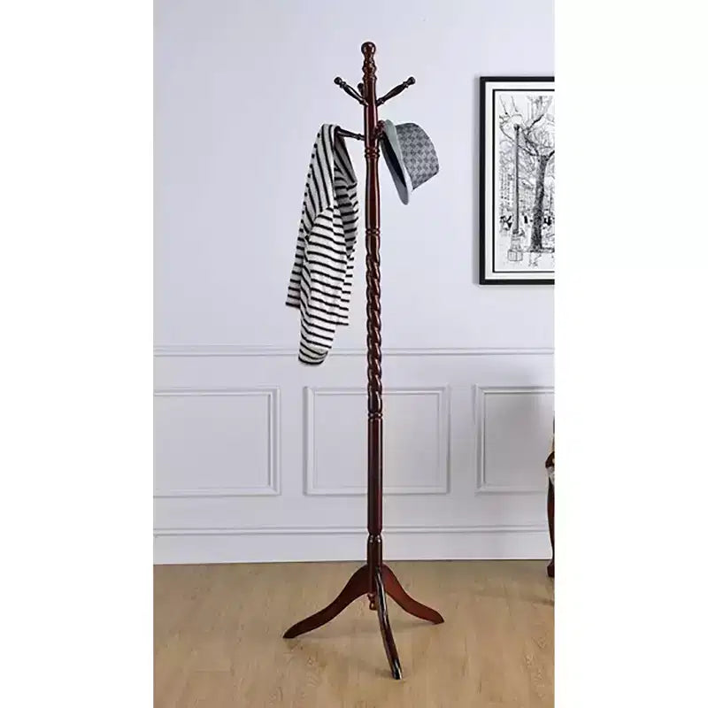 Appendiabiti da terra in legno Twist da 181,6 cm con 5 ganci