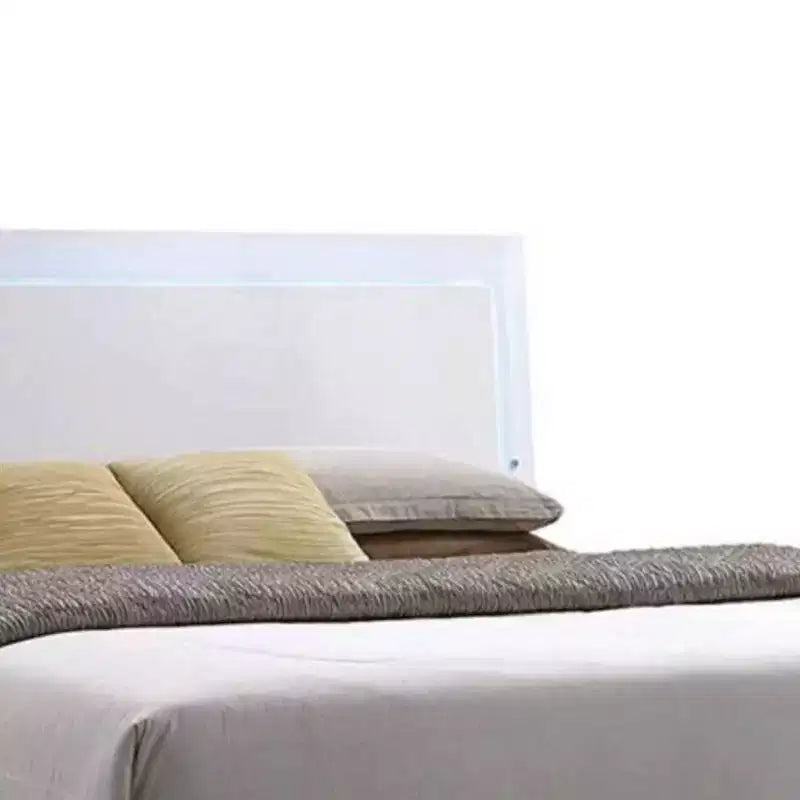 Letto King size orientale da 85 pollici Lorimar con luce a LED, testiera in ecopelle - Acme Furniture