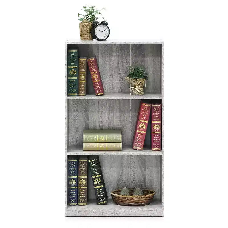 Libreria a giorno a 3 ripiani – Finitura Quercia Francese