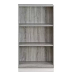 Boekenkast met open planken in 3 niveaus - afwerking in Frans eiken