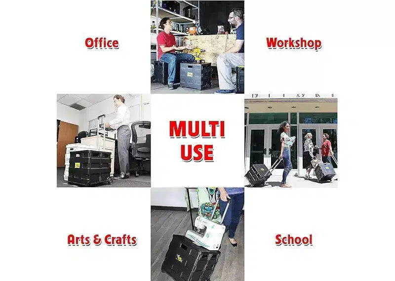 Carrello Pieghevole con Manico Telescopico – Capacità 36 kg