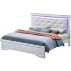 Passion Furniture Lorana and Full Panel Beds