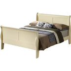 Passion Furniture Louis Philippe Queen Sleigh Bed with High Footboard