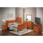 Letto matrimoniale queen size con testiera alta