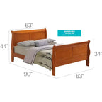 Letto matrimoniale queen size con testiera alta