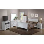 Letto matrimoniale queen size con testiera alta