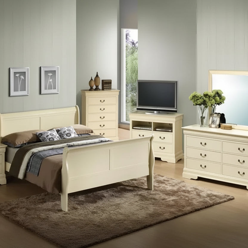 Letto matrimoniale queen size con testiera alta