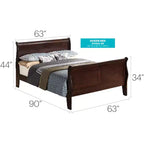 Letto matrimoniale queen size con testiera alta