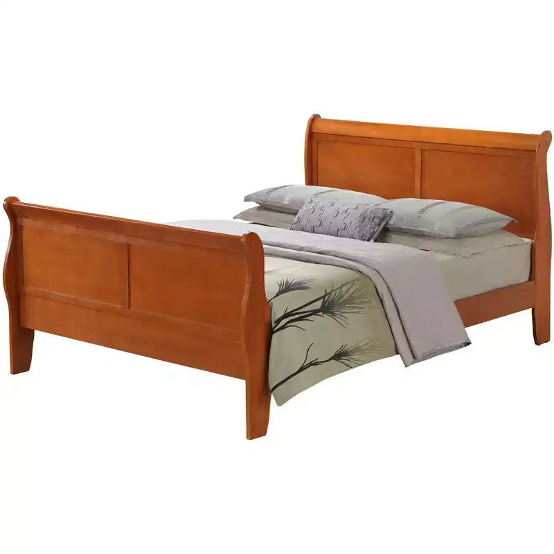 Letto matrimoniale queen size con testiera alta