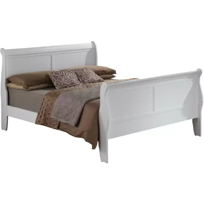 Letto matrimoniale queen size con testiera alta