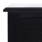 Tavolino laterale decorativo con cassetto e ripiano aperto