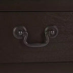 Tavolino laterale decorativo con cassetto e ripiano aperto