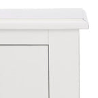 Tavolino laterale decorativo con cassetto e ripiano aperto