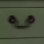 Tavolino laterale decorativo con cassetto e ripiano aperto