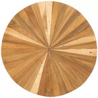 Sgabello decorativo cilindrico in teak