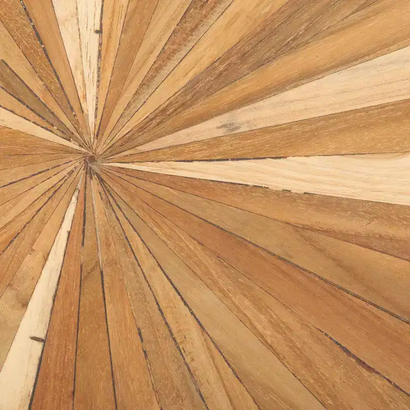 Sgabello d'accento cilindrico in teak
