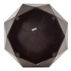 Tavolino da caffè in ferro sfaccettato