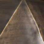 Tavolino da caffè in ferro sfaccettato
