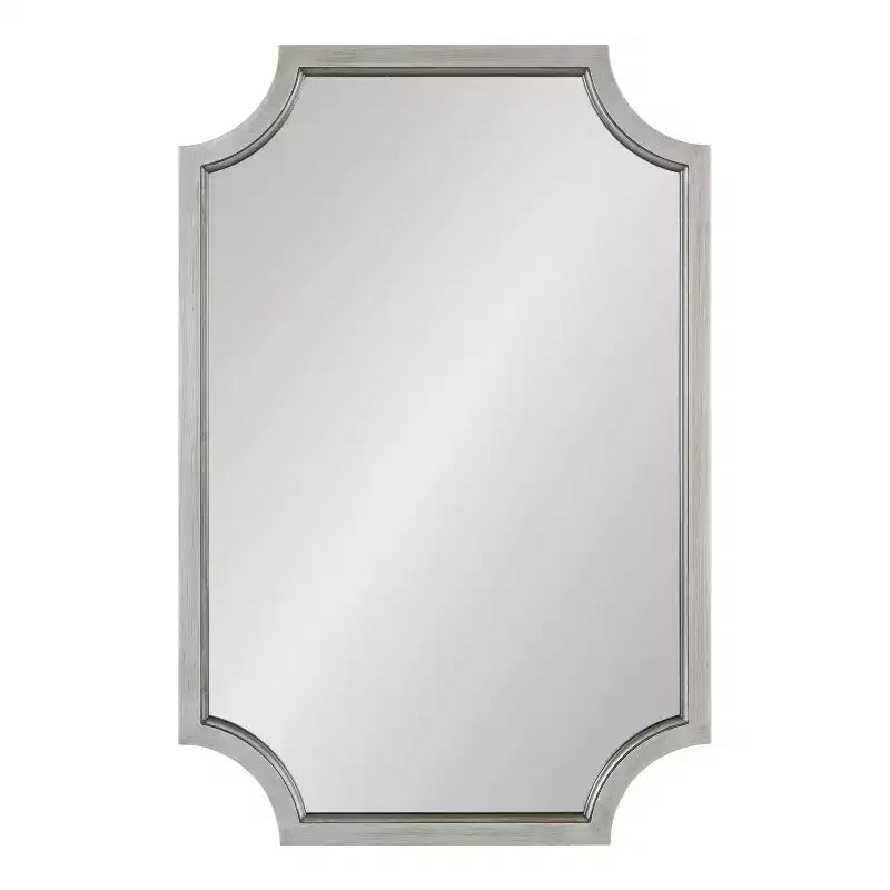 Specchio da Parete a Raggi Scalettati, 24x36, Argento