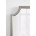 Specchio da Parete a Raggi Scalettati, 24x36, Argento