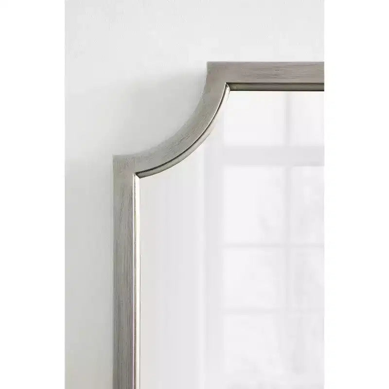Specchio da Parete a Raggi Scalettati, 24x36, Argento