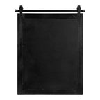 Specchio da parete rustico in legno con porta da fienile