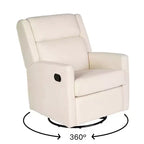 Fauteuil inclinable manuel à bascule, pivotant et berçant