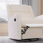 Fauteuil inclinable manuel à bascule, pivotant et berçant