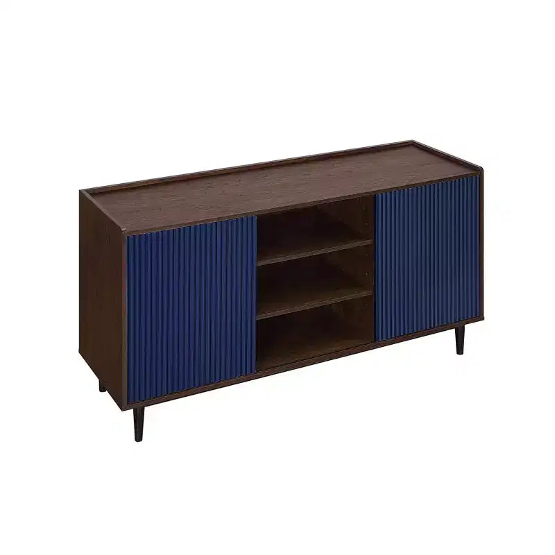 Duane 59.05 Madia Moderna a 7 Ripiani con Lati a Coste - Manhattan Comfort