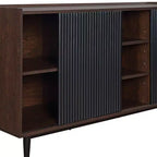 Credenza moderna a 7 ripiani scanalati