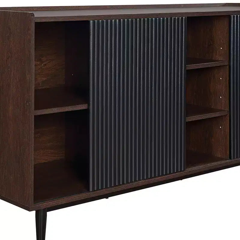 Duane 59.05 Madia Moderna a 7 Ripiani con Lati a Coste - Manhattan Comfort
