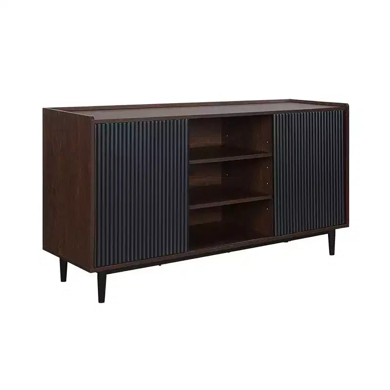 Duane 59.05 Madia Moderna a 7 Ripiani con Lati a Coste - Manhattan Comfort