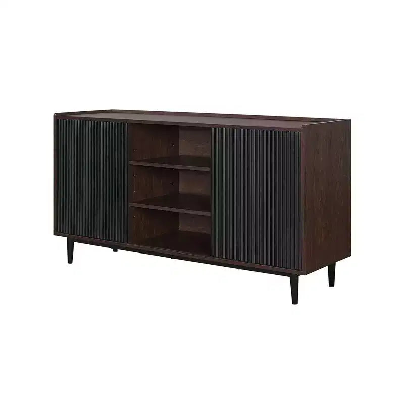 Duane 59.05 Madia Moderna a 7 Ripiani con Lati a Coste - Manhattan Comfort