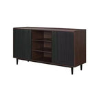 Credenza moderna a 7 ripiani scanalati