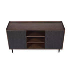 Credenza moderna a 7 ripiani scanalati