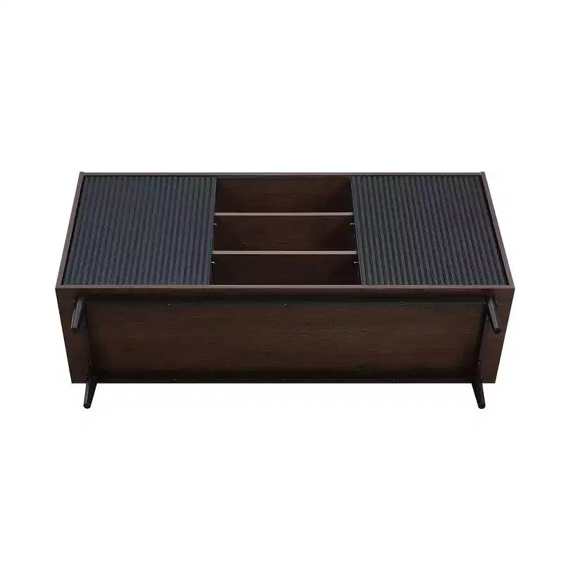 Duane 59.05 Madia Moderna a 7 Ripiani con Lati a Coste - Manhattan Comfort