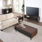 Credenza moderna a 7 ripiani scanalati