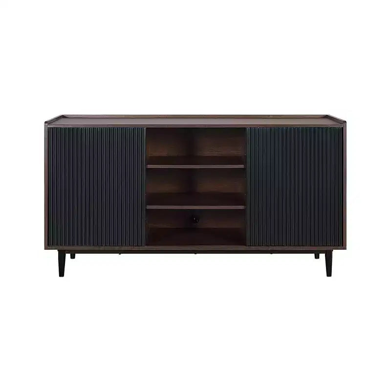 Duane 59.05 Madia Moderna a 7 Ripiani con Lati a Coste - Manhattan Comfort