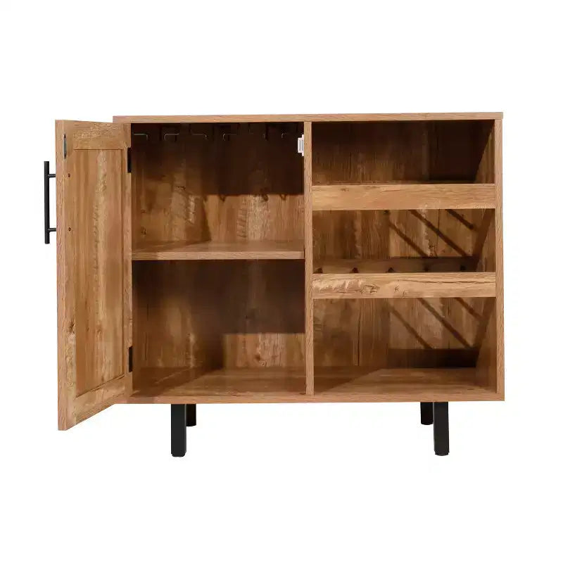 Mobile Bar Classico con anta stile Shaker e porta bottiglie