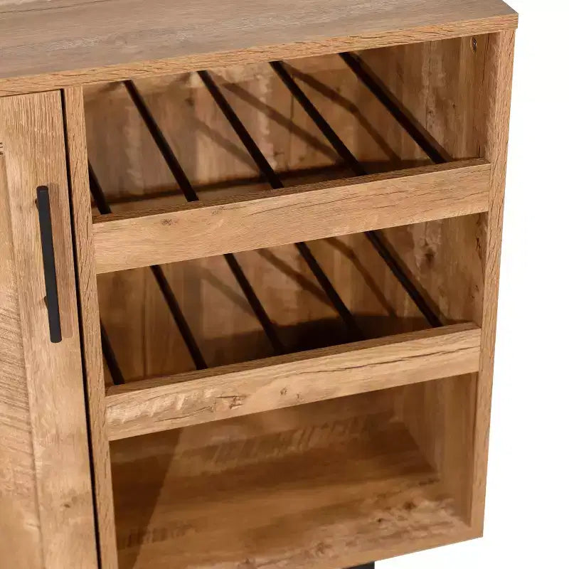 Mobile Bar Classico con anta stile Shaker e porta bottiglie