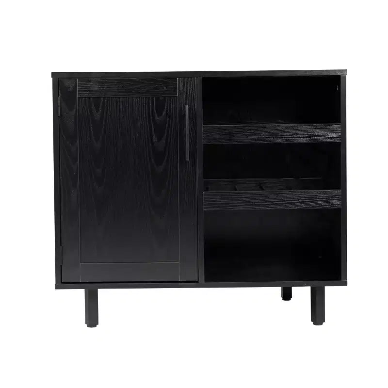Mobile Bar Classico con anta stile Shaker e porta bottiglie